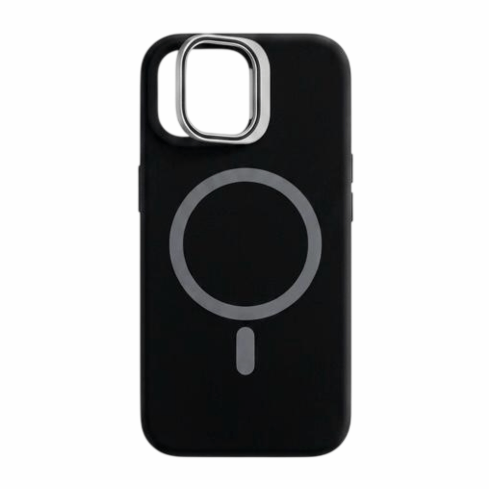 Imagen 2 del producto Case iBox para iphone 15 soft line, con magsafe para carga inalámbrica, con soporte en cámara, negro