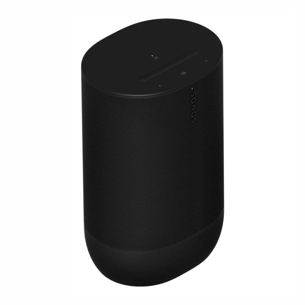 Imagen 2 del producto Parlante Sonos Move 2, Wi-Fi 6, Bluetooth 5.3, 45 W, Trueplay, IP56, hasta 24h, AirPlay 2, control por voz, base de carga, negro