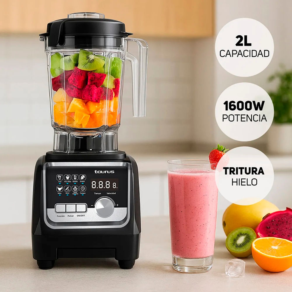 Imagen 2 del producto Combo Taurus: licuadora Elite 1.5L + grill eléctrico ASTII, negro