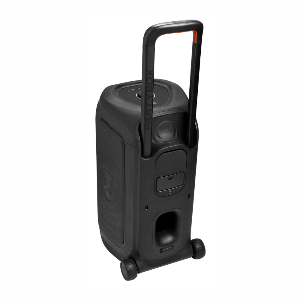 Imagen 2 del producto Parlante de torre Bluetooth JBL PartyBox 330, 280 W, Bluetooth 6.0, hasta 18h, iluminación, ruedas, entrada auxiliar 3.5 mm, negro