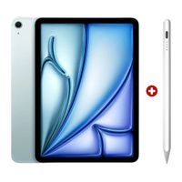 iPad Air 11"" 128GB, 12GB RAM, cámara principal 12MP y frontal 12M, 28.93Wh, Chip M4, blue + Pencil Universal