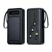 Cargador portátil Demgel 15000 mAh, 25 W, carga rápida, 4 puertos de salida, negro