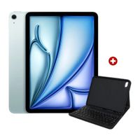 iPad Air 11"" 128GB, 12GB RAM, cámara principal 12MP y frontal 12MP, 28.93 Wh, Chip M4, blue + Smart Keyboard Compatible