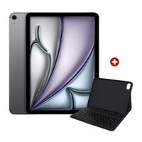 iPad Air 11"" 128GB, 12GB RAM, cámara principal 12MP y frontal 12M, 28.93 Wh, Chip M4, space gray + Smart Keyboard Compatible