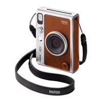 Cámara instantánea híbrida Fujifilm Inxta Mini Evo Brown, pantalla LCD, filtros, flash automático, impresión desde app