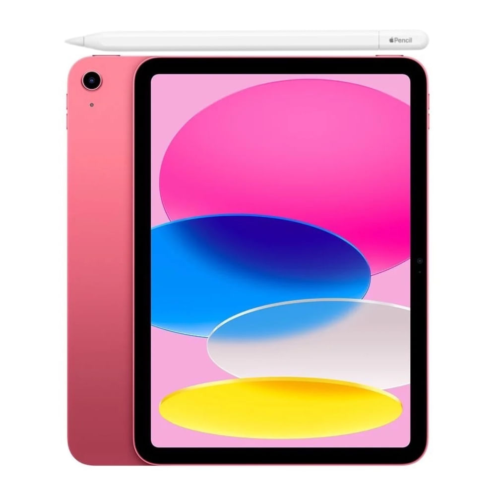 Imagen 2 del producto iPad A16 11"" 128GB, 6GB RAM, cámara principal 12MP y frontal 12MP, 28.93 Wh, Apple A16, Pink + Apple Pencil USB-C