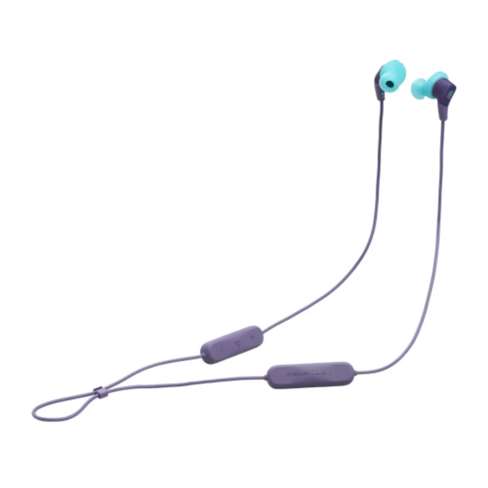 Imagen 2 del producto Audífonos Bluetooth in ear JBL Endurance Run 3 Wireless, micrófono, IP65, hasta 25h, control de música y llamadas, USB Tipo-C, morado