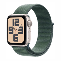 Apple Watch SE 2da gen 40 mm, retina LTPO OLED 1.57"", GPS, watchOS 11, 32GB, llamadas, 50 m, hasta 18h, correa verde S/M, gris
