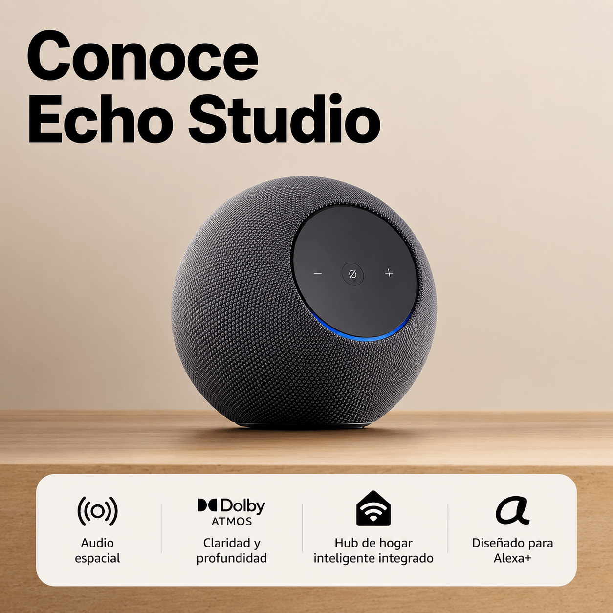 Imagen 2 del producto Parlante inteligente Amazon Echo Dot 2da generación, control de voz Alexa, Wi-Fi, bluetooth, negro