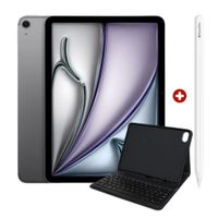 iPad Air 11"" 128GB, 12GB RAM, cámara principal 12MP y frontal 12MP, 28.93 Wh, Chip M4, space gray + Smart Keyboard Compatible + Apple Pencil Pro
