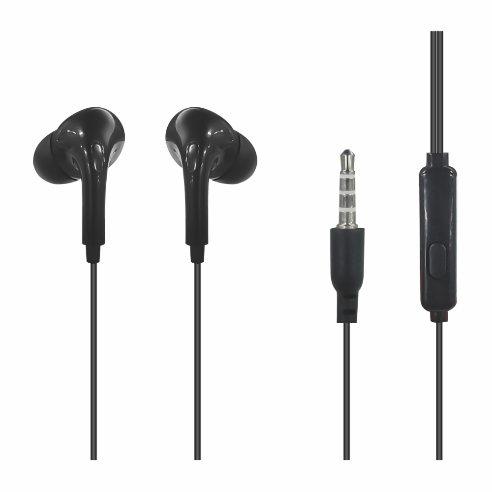 Imagen 2 del producto Audífonos in ear con micrófono Izuum PJT-DEP2500, conector 3.5 mm, sonido estéreo, compatibles con celulares, tablets y laptops, negro