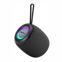 Parlante bluetooth portátil Master-G MGGRENADE, 5W RMS, hasta 4 horas de reproducción, TWS, Radio FM, USB, Micro SD, LED, negro