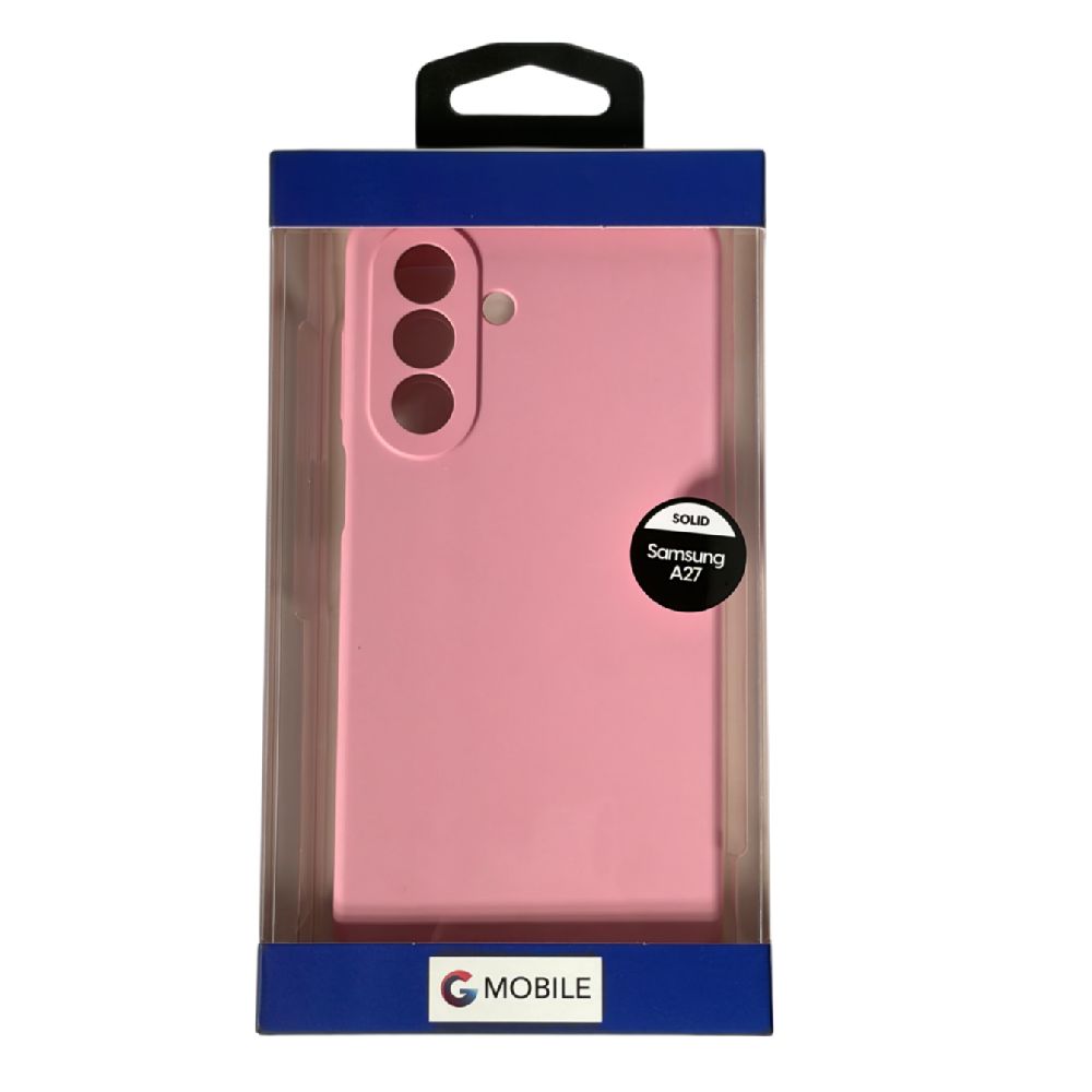 Imagen 2 del producto Case GMobile para Samsung A27 solid, silicona rígida, antigolpes, rosado