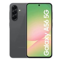 Celular Samsung Galaxy A56 5G 256GB, 8GB RAM, cámara 50MP y frontal 12MP, pantalla 6.7"", chip + eSIM, gris