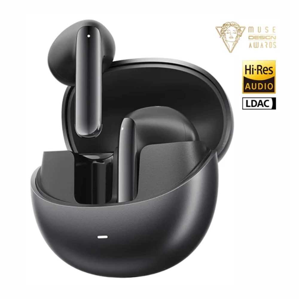 Imagen 2 del producto Audífonos Bluetooth true wireless QCY AilyBuds Pro+, cancelación activa de ruido adaptativa, IPX5, hasta 30h con estuche, negro