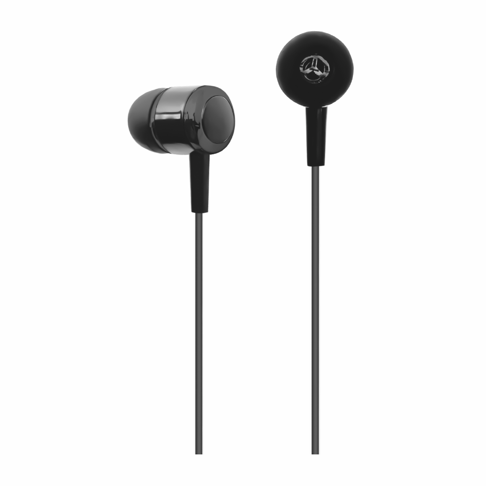 Imagen 2 del producto Audífonos in ear Izuum PJT-DEP2412BLK, micrófono incorporado, cable de 120 cm, jack de 3.5 mm, negro