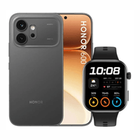 Celular Honor 600 5G 256GB, 8GB RAM, cámara trasera 200MP y frontal 50MP, AMOLED 6.57"", negro + Honor Choice Watch 2i