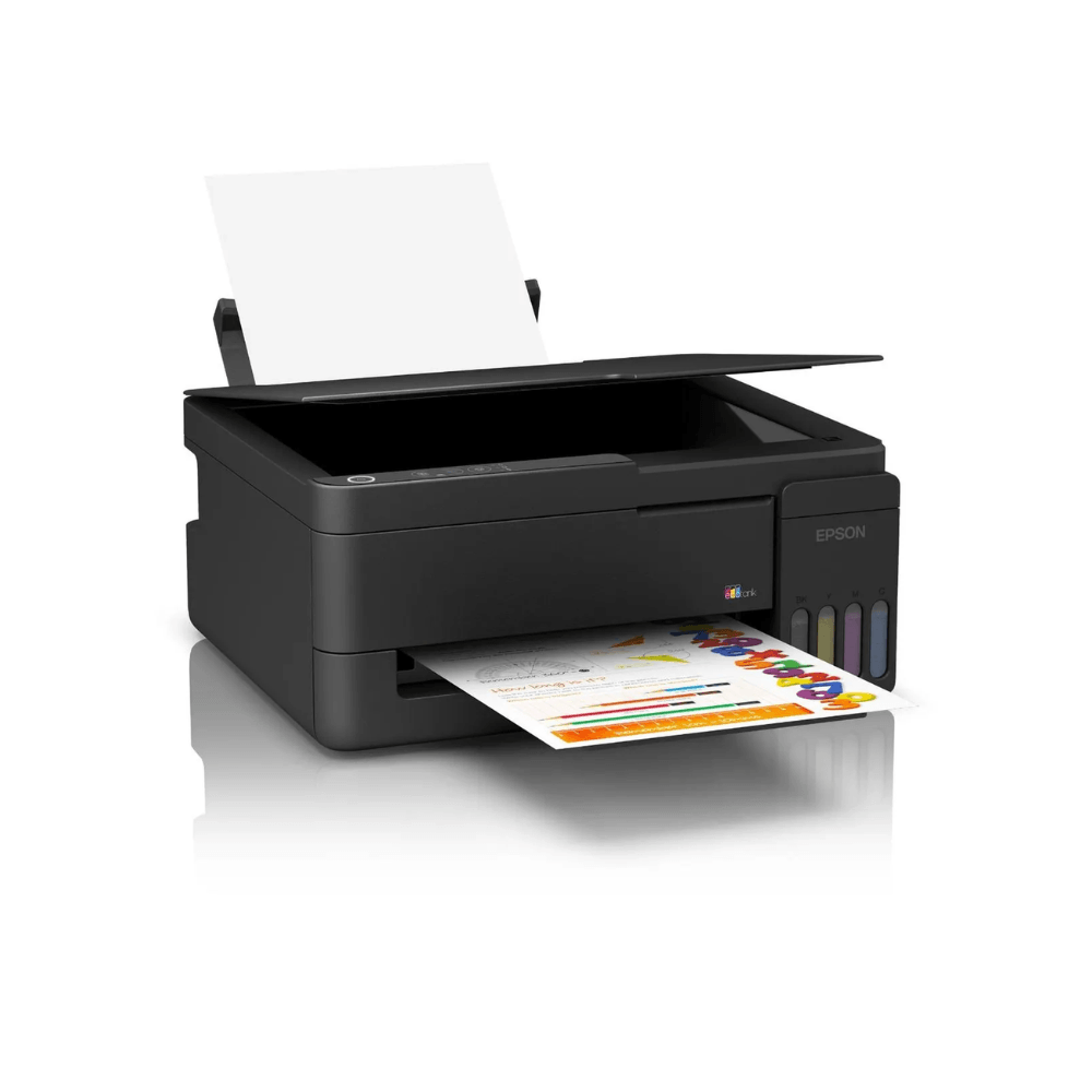 Imagen 2 del producto Impresora multifuncional Epson EcoTank L3310, inyección de tinta, tanques recargables, USB, negra