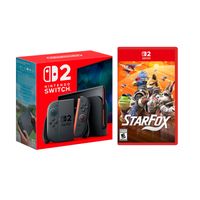 Consola Nintendo Switch 2 256GB, híbrida, 4K, Joy-Con 2, negro + Star Fox