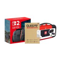 Consola Nintendo Switch 2 256GB, híbrida, 4K, Joy-Con 2, negro + estuche + mica de vidrio templado