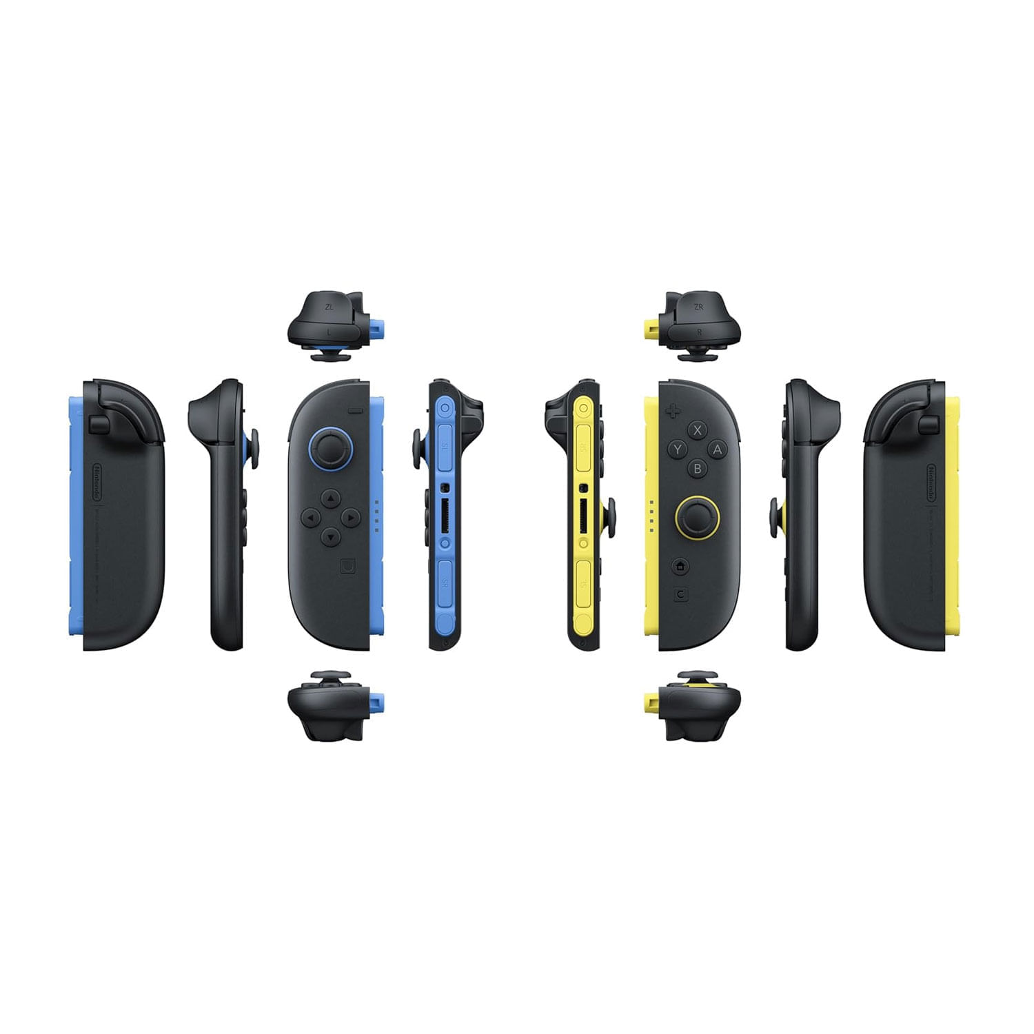 Imagen 2 del producto Joy-Con 2 Nintendo Switch 2 Light Blue / Light Yellow, Bluetooth, vibración, modo ratón, multicolor