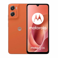 Celular Motorola G06 64GB, 4GB RAM, cámara trasera 50MP y frontal 8MP, LCD IPS 6.88"", naranja
