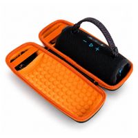 Estuche para parlante Roadtrip Charge 6 de JBL, nylon + EVA, rígido, protección contra golpes, rayones, caídas y polvo, negro
