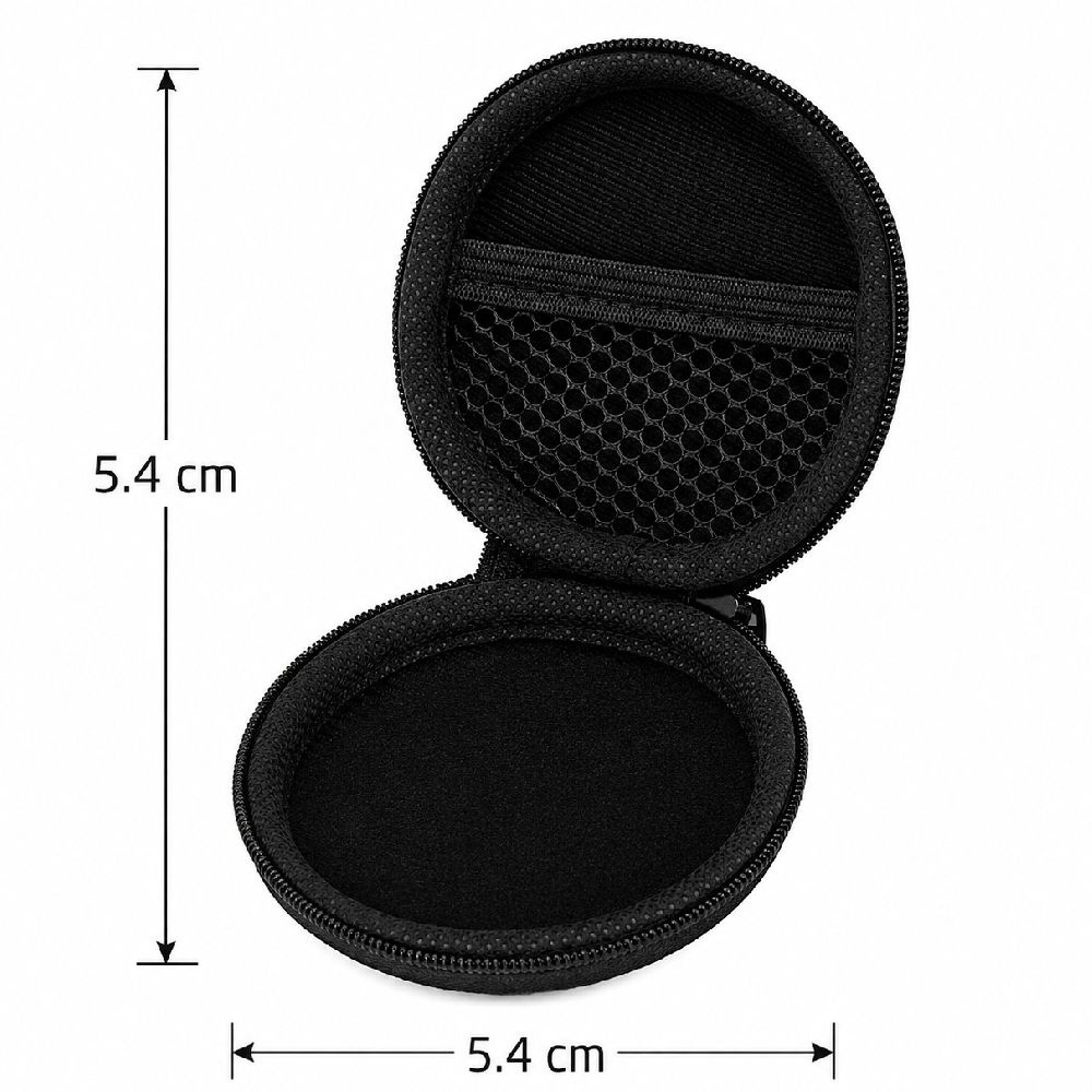Imagen 2 del producto Estuche tapa dura Izuum para audífonos alámbricos, negro