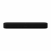 Barra de sonido Sonos Beam Gen 2, 5.0 canales, 250W, Dolby Atmos, Wi-Fi, HDMI eARC, Ethernet, AirPlay 2, negro