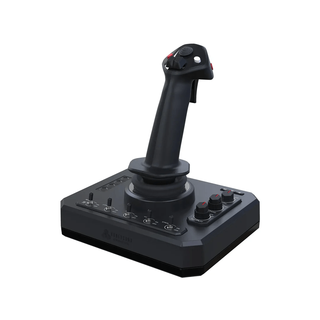 Imagen 2 del producto Joystick de vuelo Honeycomb Foxtrot Aviation Stick para simulador, Hall Effect 16 bits, USB, PC y Mac, negro