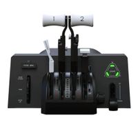 Cuadrante de potencia Honeycomb Bravo Throttle Quadrant Lite para simulador de vuelo, 4 palancas, USB, PC y Mac, negro