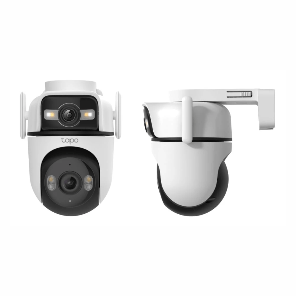 Imagen 2 del producto Cámara de seguridad TP-Link Tapo C545D exterior, doble lente 2K 3MP + 3MP, Wi-Fi, visión nocturna 30 m, rotativa 360°, IP66, blanco