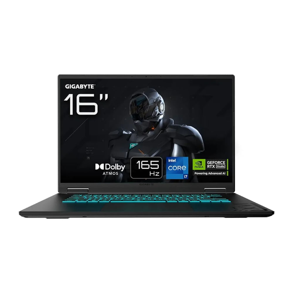 Imagen 2 del producto Laptop Gamer Gigabyte A16 CVHI3US894SH 16"", Intel Core i7 13620H, 1TB SSD, 16GB RAM, Windows 11 Home, acero negro