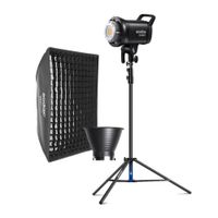 Kit de iluminación: luz continua Godox SL60IID, parante, softbox FW70100