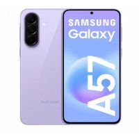 Celular Samsung A57 5G 256GB, 8GB RAM, cámara trasera 50MP, frontal 12MP, pantalla 6.7"", lila, con cargador