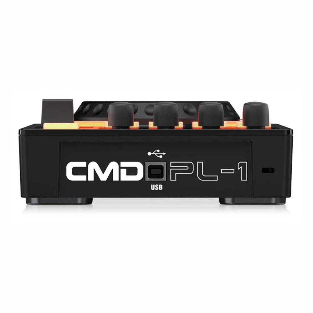 Imagen 2 del producto Controlador DJ Behringer CMD PL-1, hasta 4 decks, jog wheel de 4"", 8 encoders con anillos LED, USB Tipo-B, negro