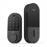 Cerradura inteligente TP-Link Tapo DL110, desbloqueo por huella dactilar, código PIN, negro