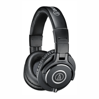 Audífonos de monitoreo Audio-Technica ATH-M40x, driver 40 mm, 35 ohmios, jack 3.5 mm, negro