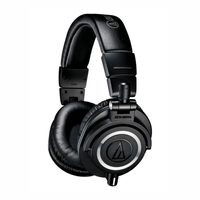Audífonos de monitoreo Audio-Technica ATH-M50x, driver 45 mm, 38 ohmios, jack 3.5 mm, negro