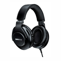 Audífonos de estudio Shure SRH440A, over-ear, driver 40 mm, 40 ohmios, jack 3.5 mm, negro