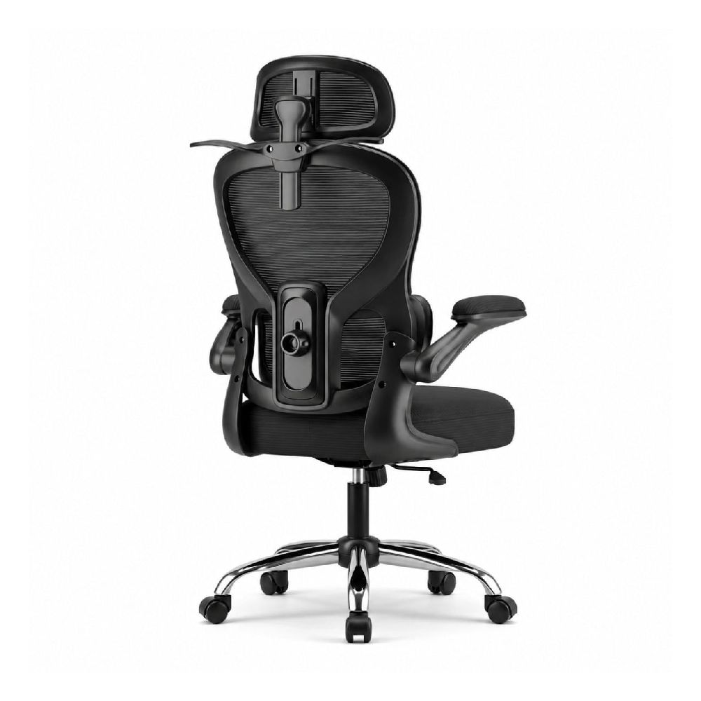 Imagen 2 del producto Silla ergonómica Haven D1, soporte lumbar ajustable, cabecera 2D, brazos abatibles, negro
