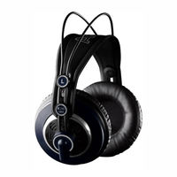 Audífonos de estudio AKG K240 MKII, semiabiertos, driver 30 mm, 55 ohmios, jack 3.5 mm, negro