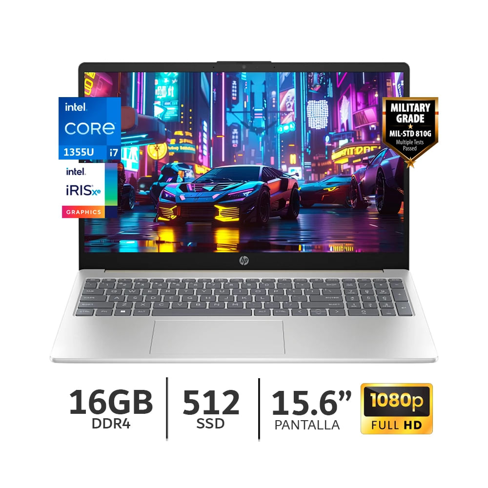 Imagen 2 del producto Laptop HP 15-fd0276la - B9TZ2LA 15.6"", Intel Core  i7-1355U, 512GB SSD, 16GB RAM, FreeDos - sin Sistema Operativo, dorado plata