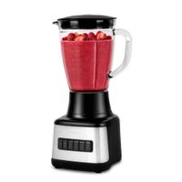 Licuadora Miray LM-101V 1.5L, vaso de vidrio, 6 velocidades, función pulso, negro