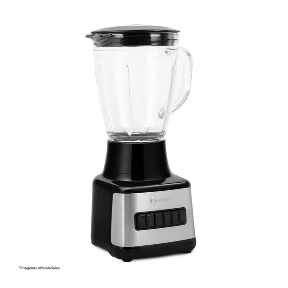 Imagen 2 del producto Licuadora Miray LM-101V 1.5L, vaso de vidrio, 6 velocidades, función pulso, negro