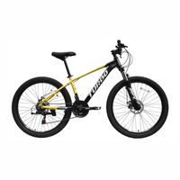 Bicicleta montañera Turbo Racing JY102 aro 26"", 21 velocidades, suspensión con bloqueo, amarillo