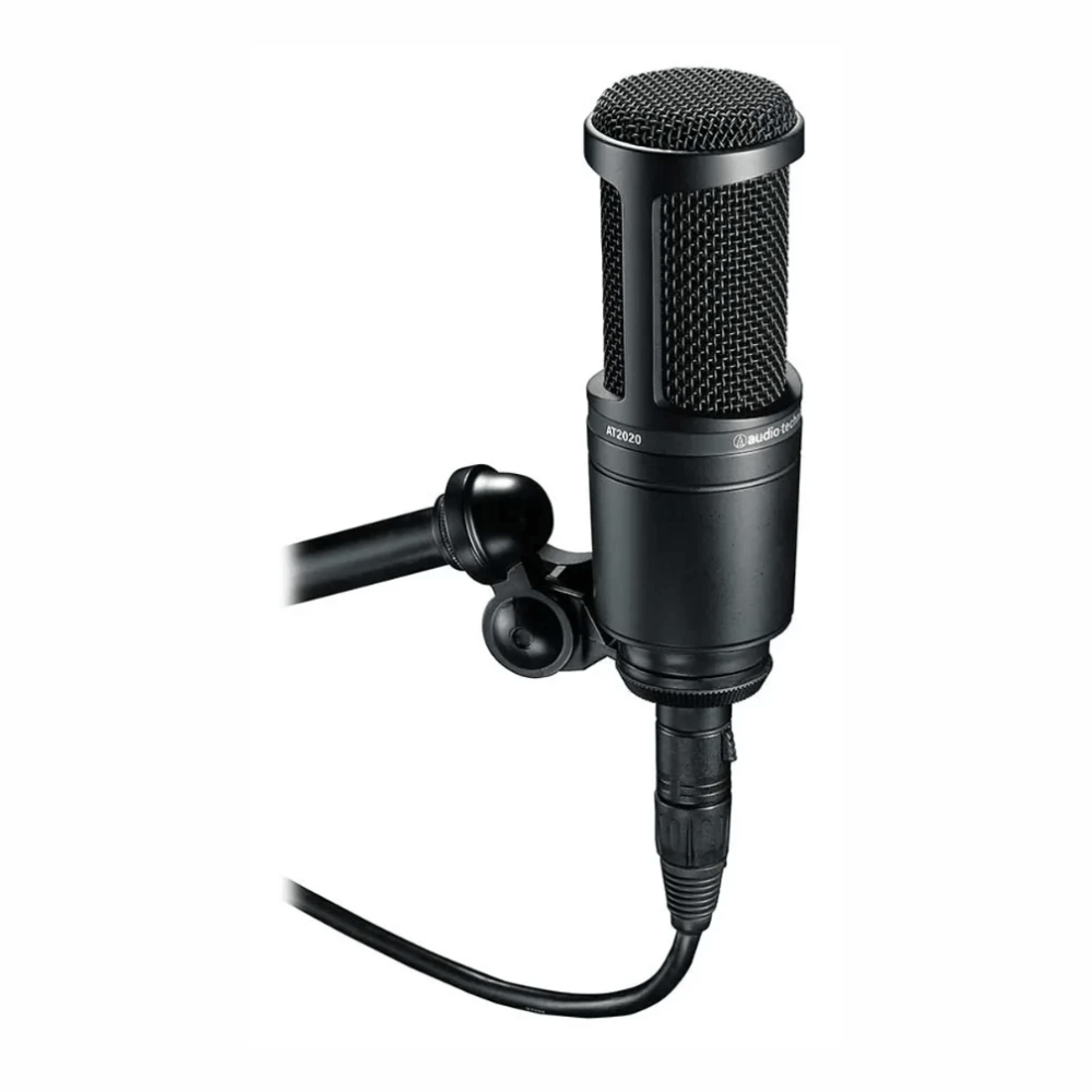 Imagen 2 del producto Micrófono de condensador Audio-Technica AT2020, cardioide, conexión XLR, 20 Hz-20 kHz, Phantom Power 48V, negro