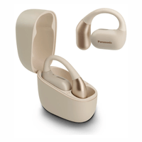 Audífonos Bluetooth true wireless Panasonic RB-F10DE-K open ear, IPX4, hasta 24 horas, beige