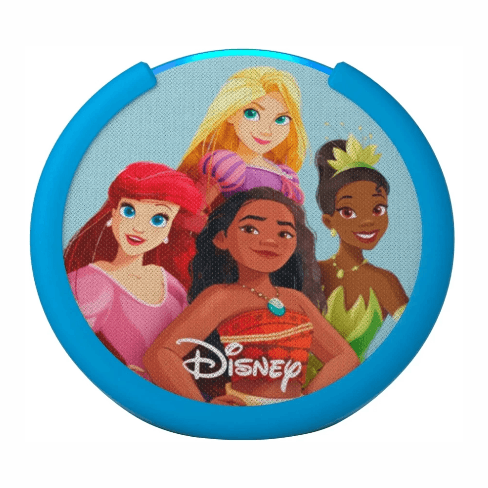 Imagen 2 del producto Parlante inteligente Amazon Echo Pop Kids Disney Princess modelo 2023, Alexa, Wi-Fi, Bluetooth 5.2, celeste