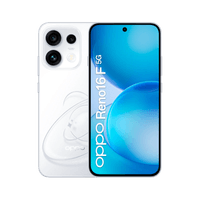Celular Oppo Reno16 F 5G 256GB, 8GB RAM, cámara 50MP y frontal 50MP, pantalla 6.57"", blanco